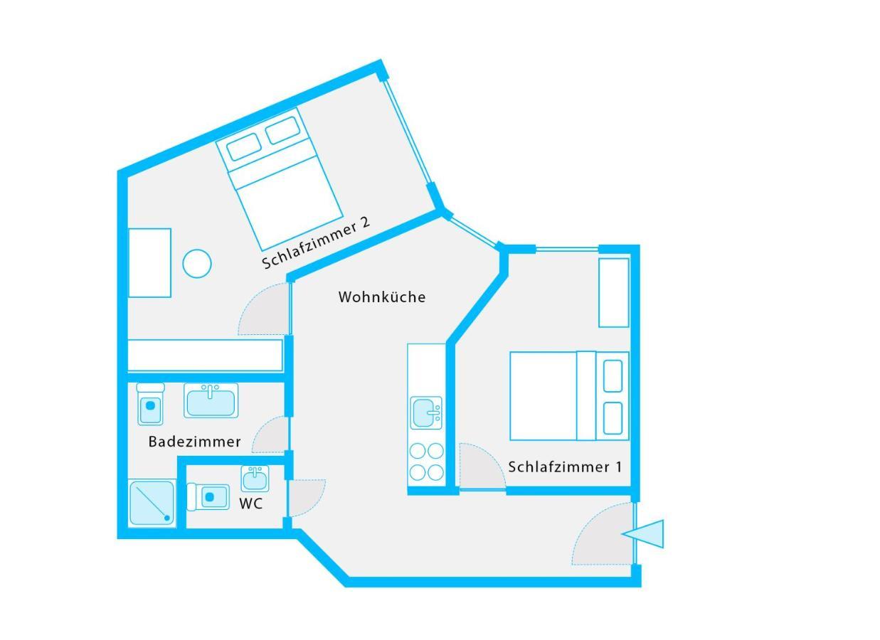 ברלין The Mierendorf Hinterhaus, 2 Bed Rooms Up To 4 People מראה חיצוני תמונה